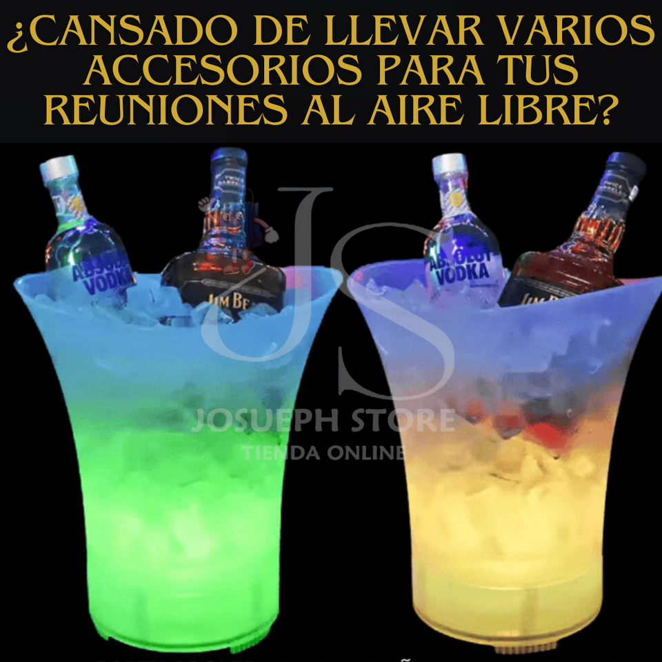 BALDE CHELERO CON LUCES LED Y BLUETOOTH
