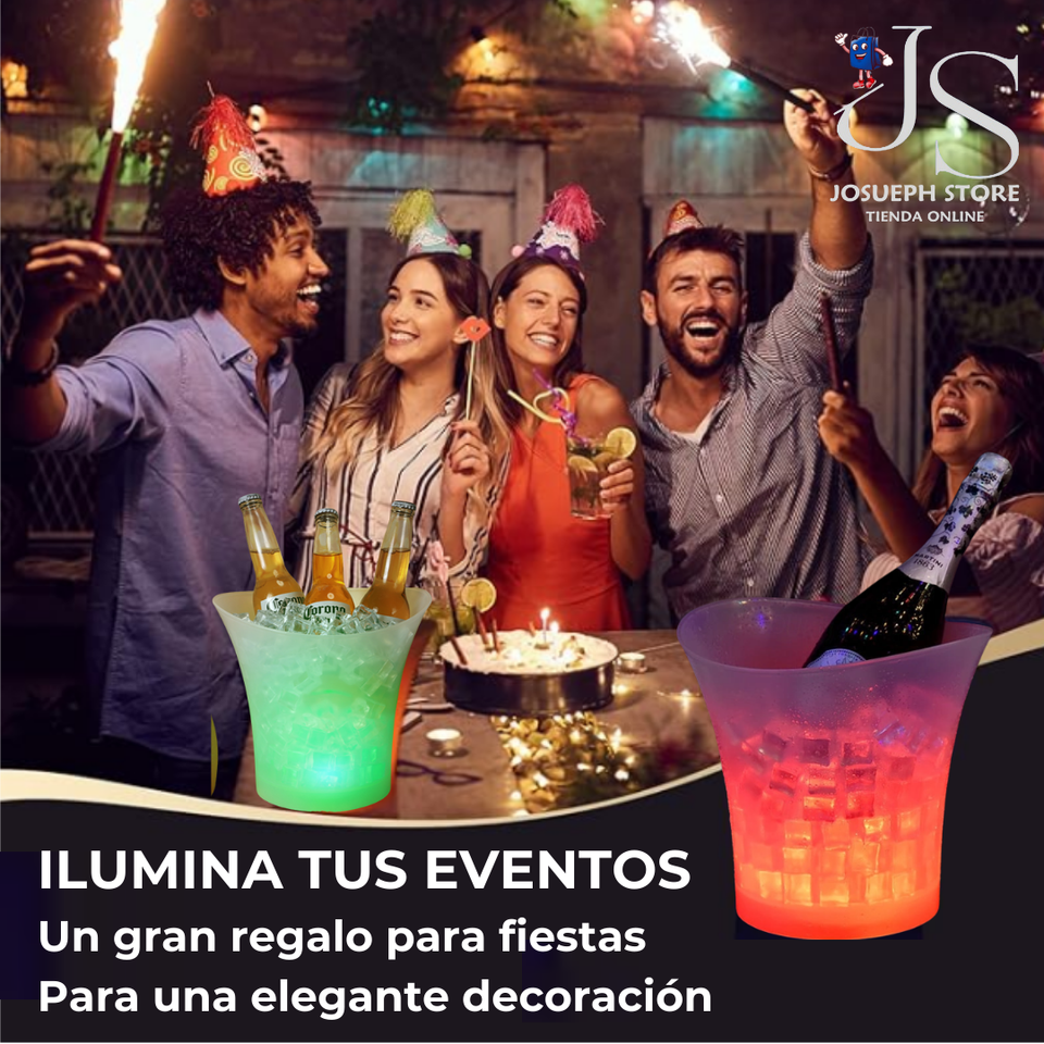 BALDE CHELERO CON LUCES LED Y BLUETOOTH