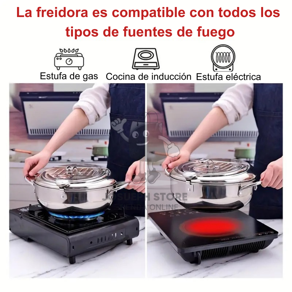 OLLA CON TERMÓMETRO PARA FRITURAS