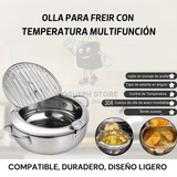 OLLA CON TERMOMÉTRO PARA FRITURAS