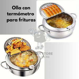 OLLA CON TERMÓMETRO PARA FRITURAS