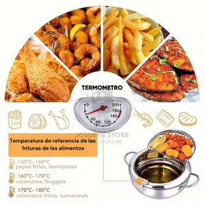 OLLA CON TERMÓMETRO PARA FRITURAS